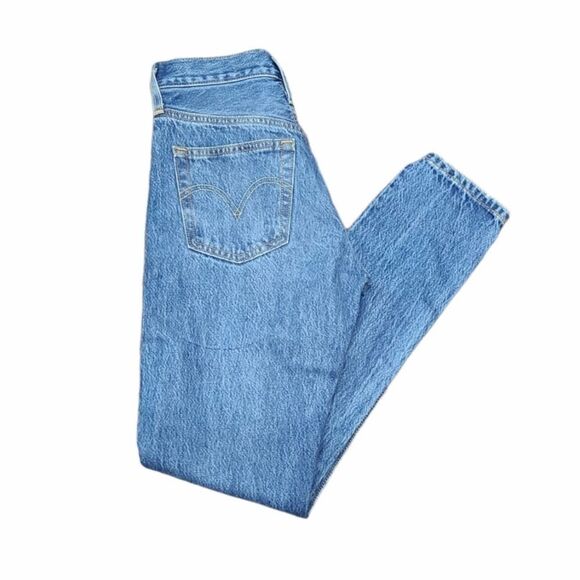 Levi's 501 Premium Skinny Blue Jeans Size Small - Picture 4 of 10